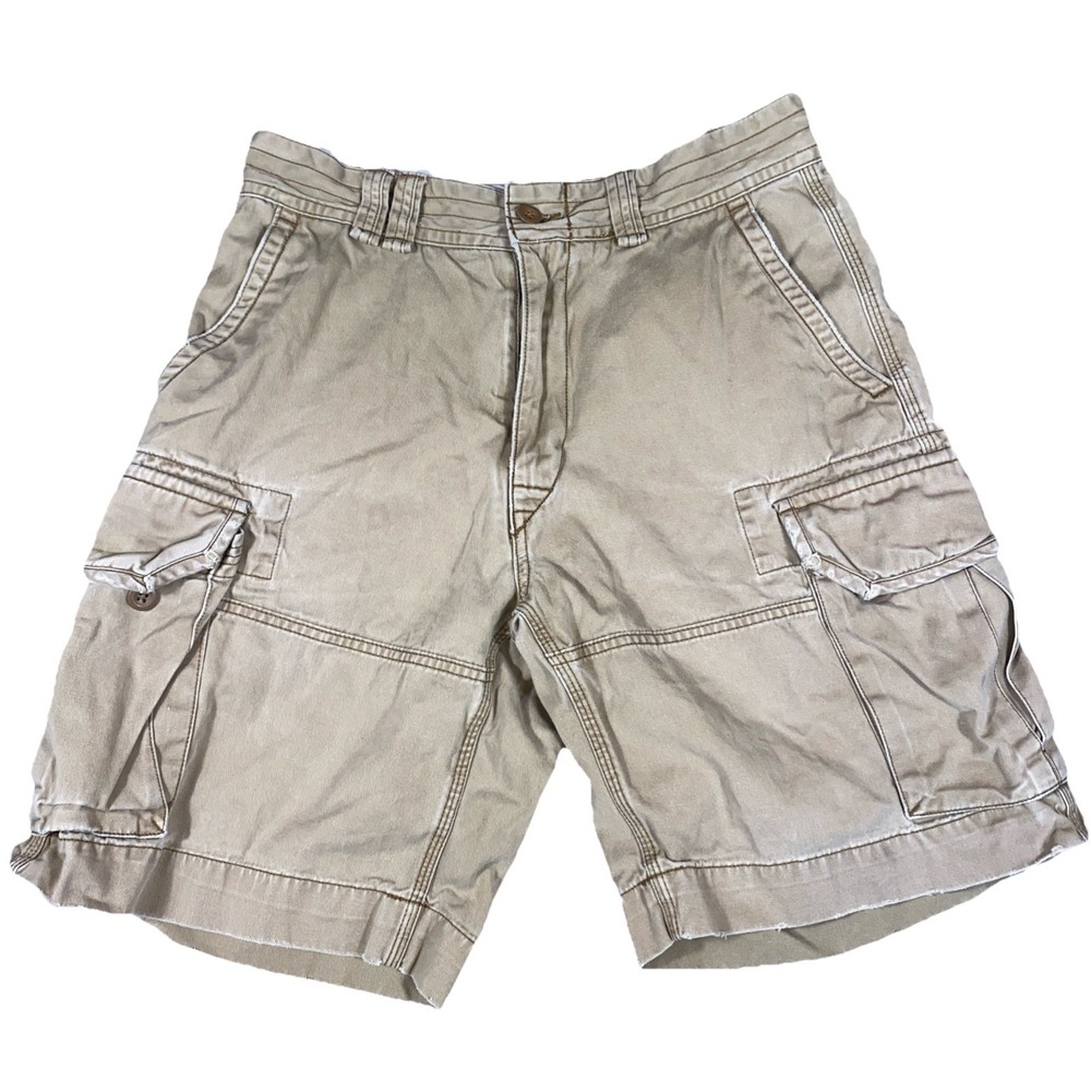 Polo Ralph Lauren Cargo Shorts Mens 32 Tan Classic Fit Baggy Brown Pockets‎ Hike